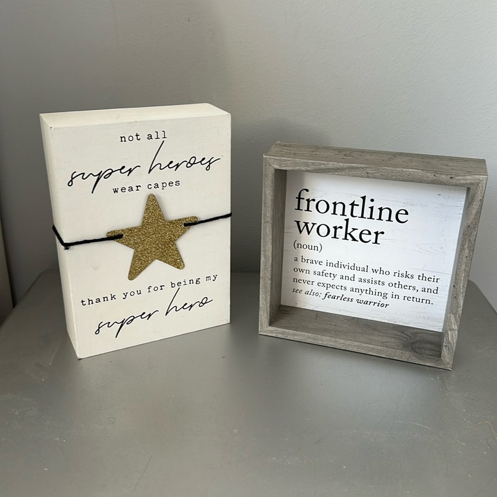 Brand new wooden inspirational blocks-smoke free home